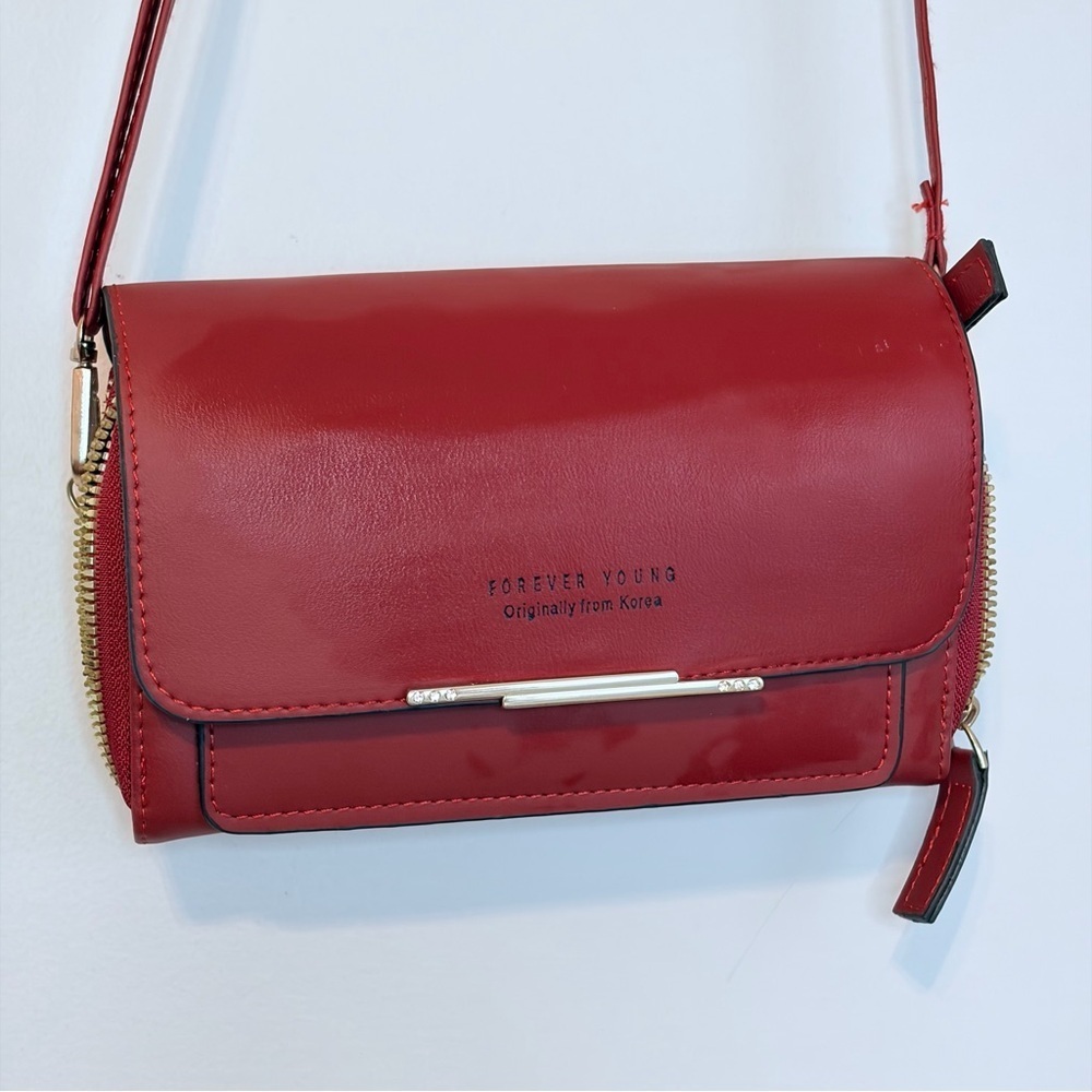Forever Young Vibrant Red Crossbody Bag